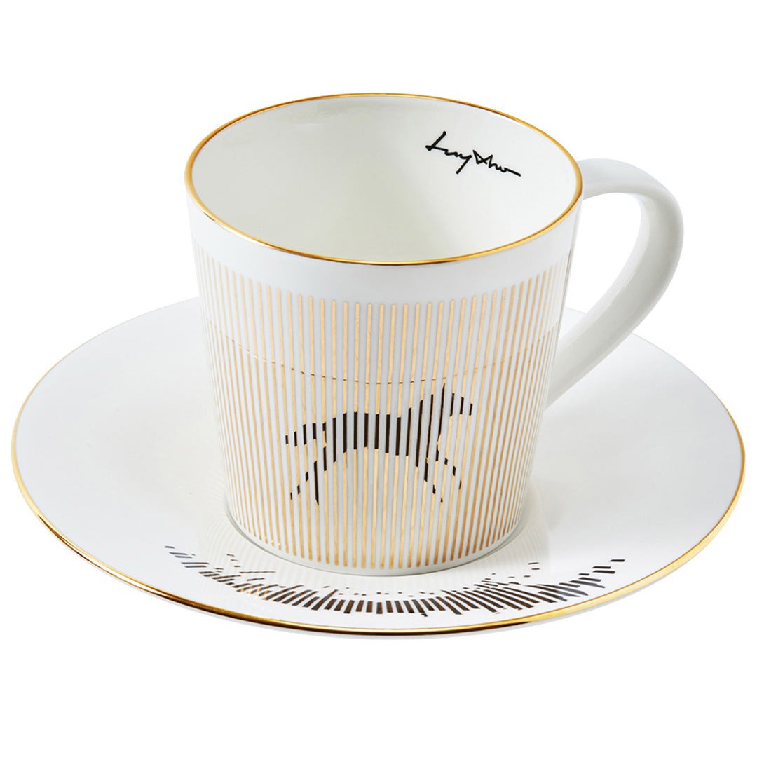 【韓國 Luycho】鏡面倒影動物圖案咖啡杯 (奔跑的馬)-廠商直送