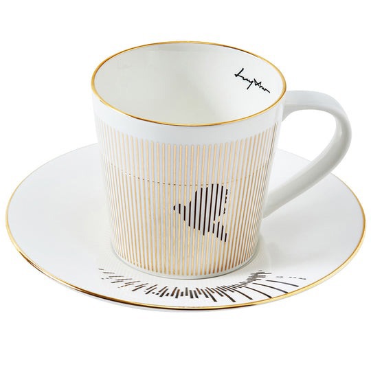 【韓國 Luycho】鏡面倒影動物圖案咖啡杯 (翱翔的鳥兒)-廠商直送