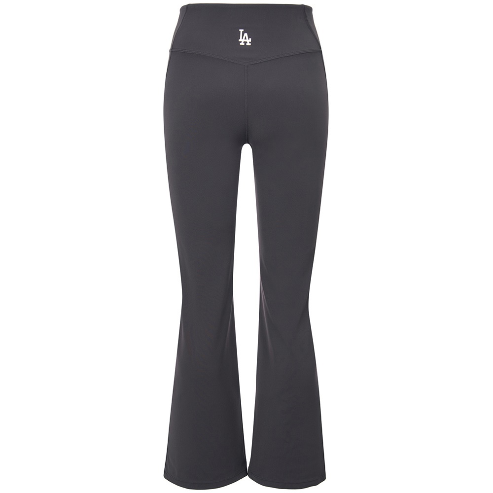 MLB 高腰小喇叭瑜珈褲 運動長褲 洛杉磯道奇隊 (3FLGBA244-07CGS)