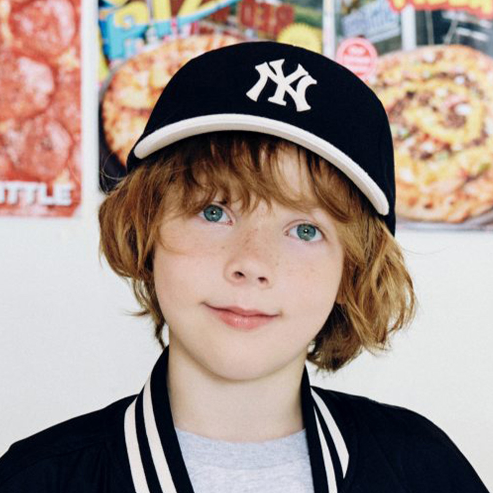 MLB KIDS 可調式棒球帽 童帽 Varsity系列 紐約洋基隊 (7ACP8814N-50BKS)