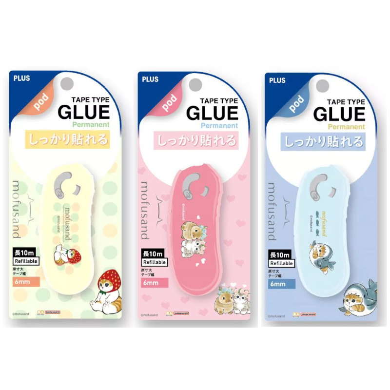 (限量)PLUS x 貓福珊迪 魔豆彩貼-鯊魚貓/兔子喵/水果喵