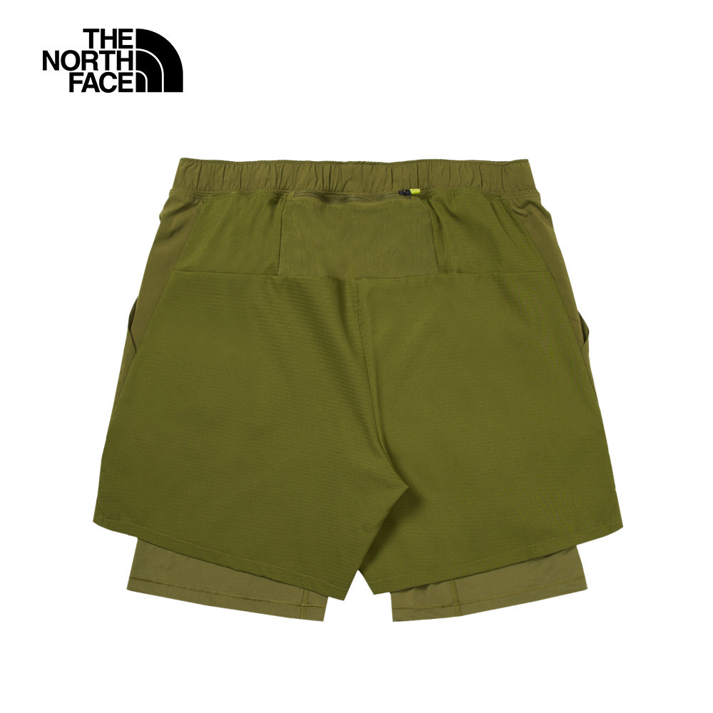 【10/26 00點限時搶購】The North Face北面男款綠色吸濕排汗防潑水透氣短褲｜83S44OS