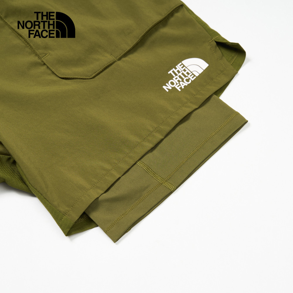 【10/26 00點限時搶購】The North Face北面男款綠色吸濕排汗防潑水透氣短褲｜83S44OS