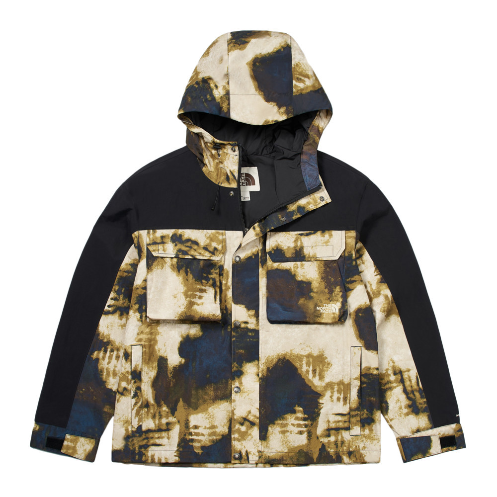 The North Face北面男款綠色防水透氣連帽衝鋒衣｜83UQ5WO