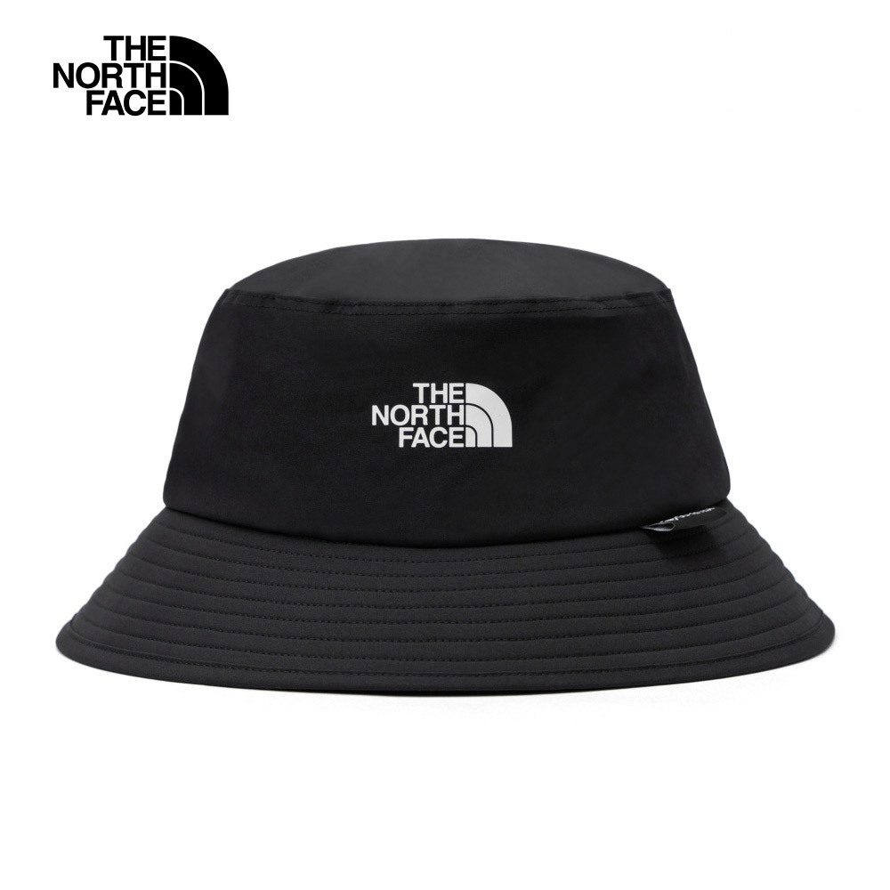 The North Face北面男女款黑色Gore-Tex防水透氣可折疊漁夫帽｜8888JK3－运