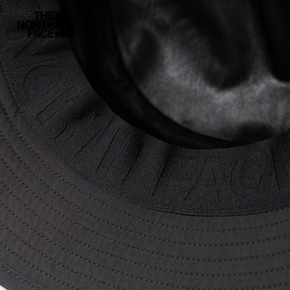 The North Face北面男女款黑色Gore-Tex防水透氣可折疊漁夫帽｜8888JK3