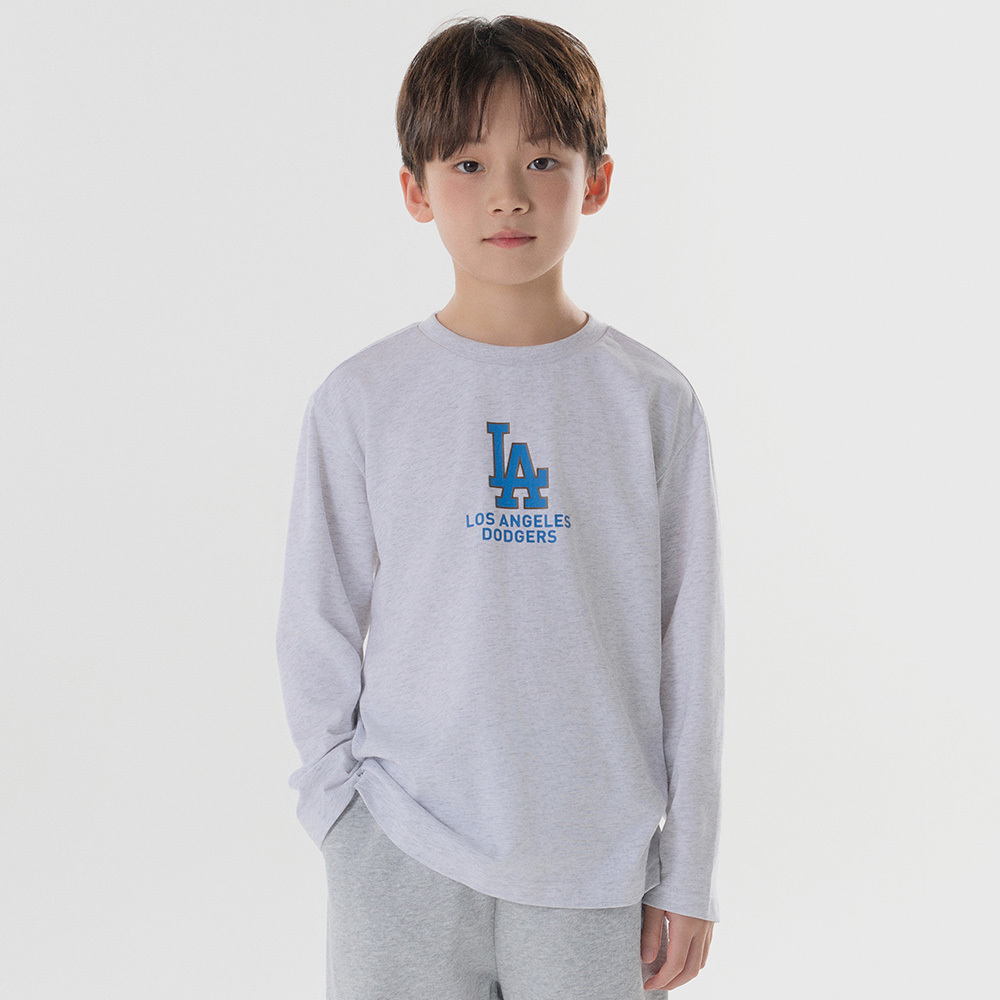 MLB KIDS 長袖T恤 童裝 Varsity系列 洛杉磯道奇隊 (7ATSV0144-07MGL)