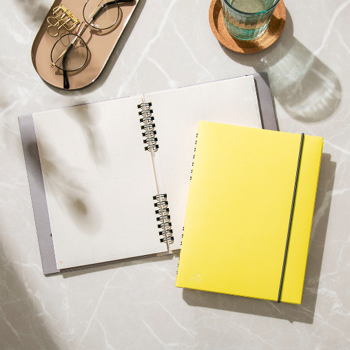 IROHA SUNNY 無時效日誌-黃/白/灰棕/藍綠/粉