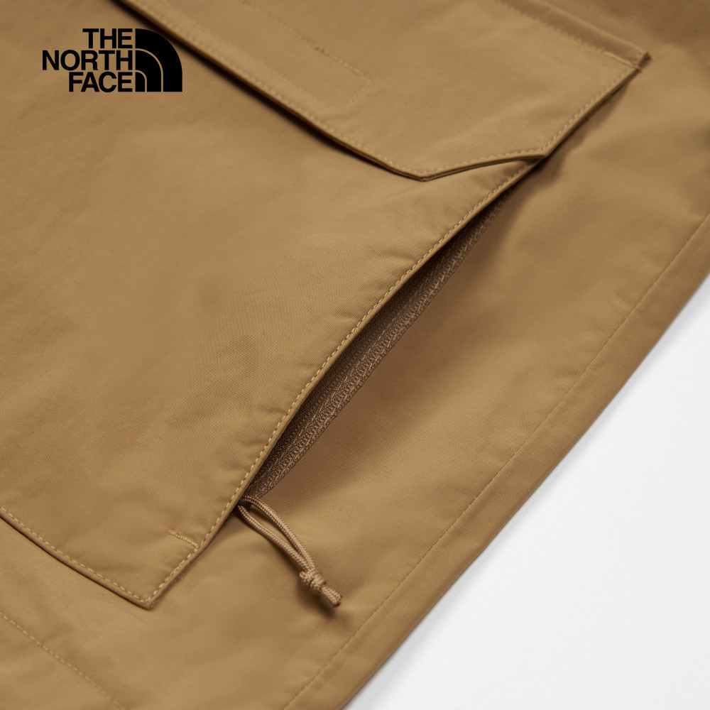 【10/24 12點週末限定】The North Face北面男款棕色防水透氣多口袋連帽衝鋒衣｜88RA8W0