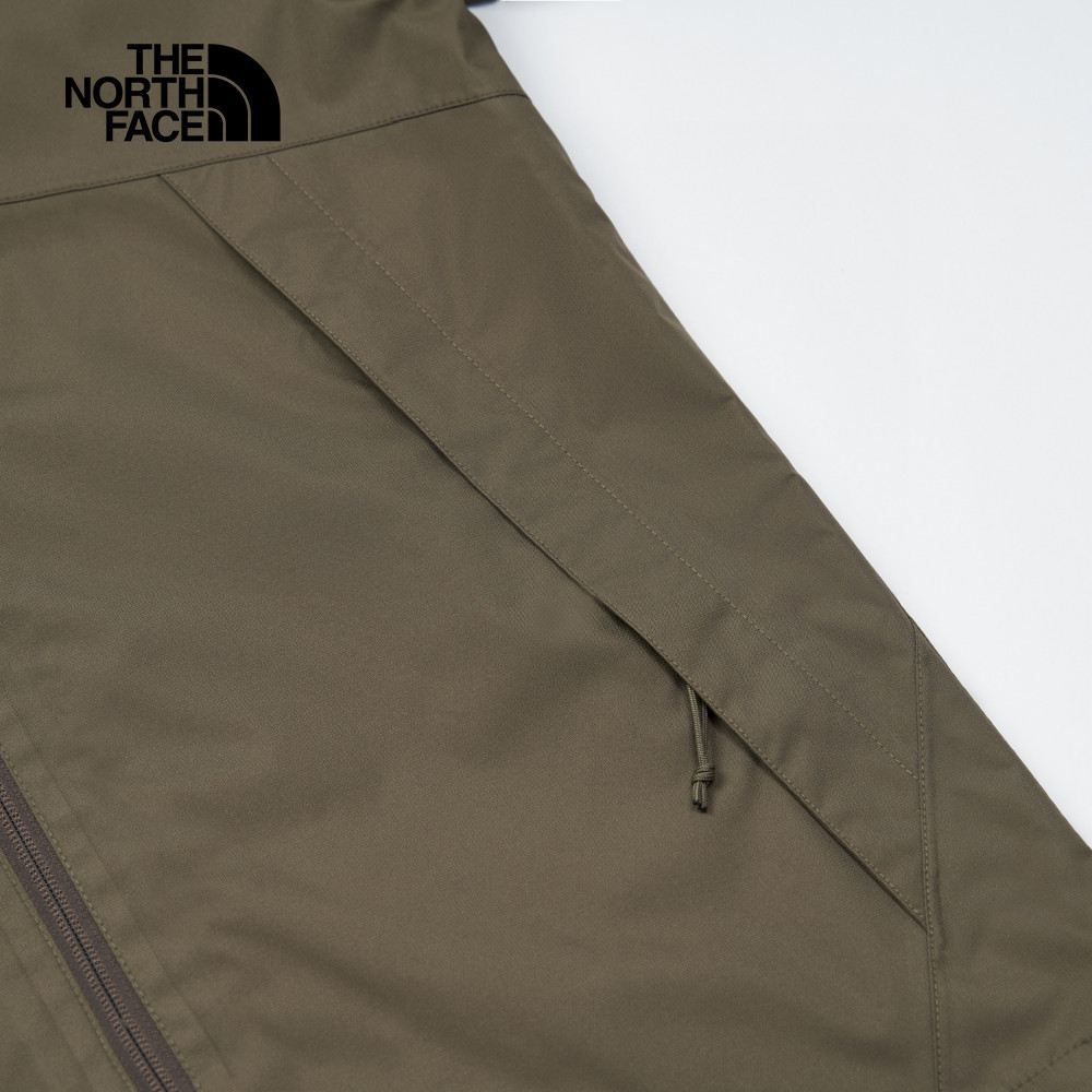 The North Face北面男款綠色防水透氣連帽衝鋒衣｜88RD21L