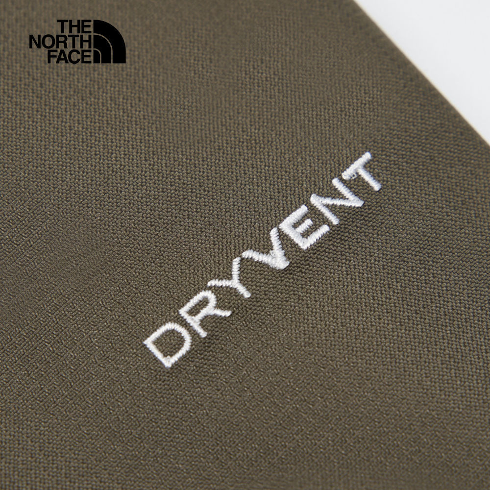 The North Face北面男款綠色防水透氣連帽衝鋒衣｜88RD21L