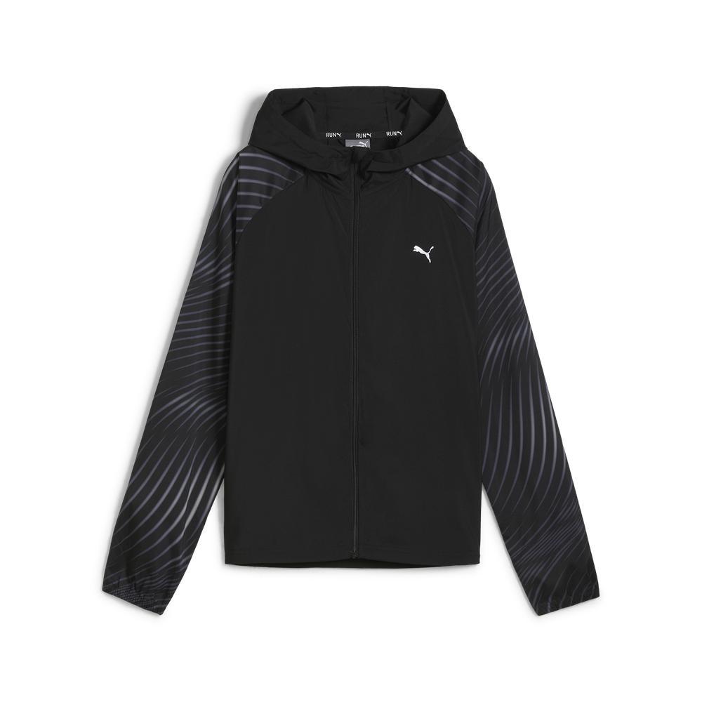 PUMA 慢跑系列Run Fav印花連帽風衣外套 女性