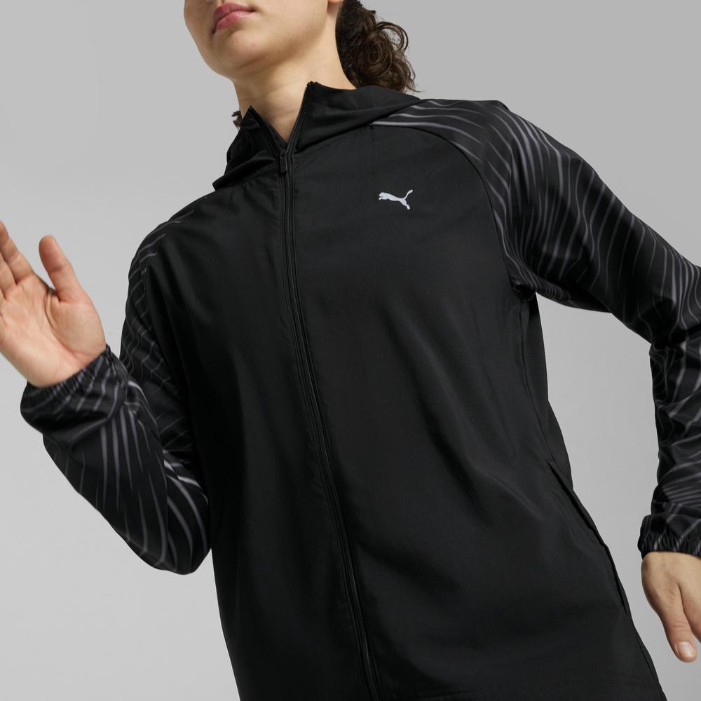 PUMA 慢跑系列Run Fav印花連帽風衣外套 女性