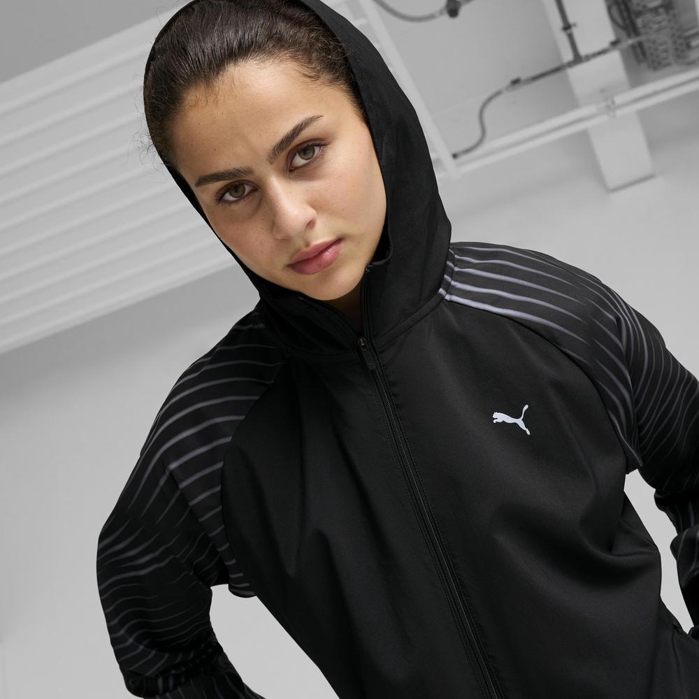 PUMA 慢跑系列Run Fav印花連帽風衣外套 女性