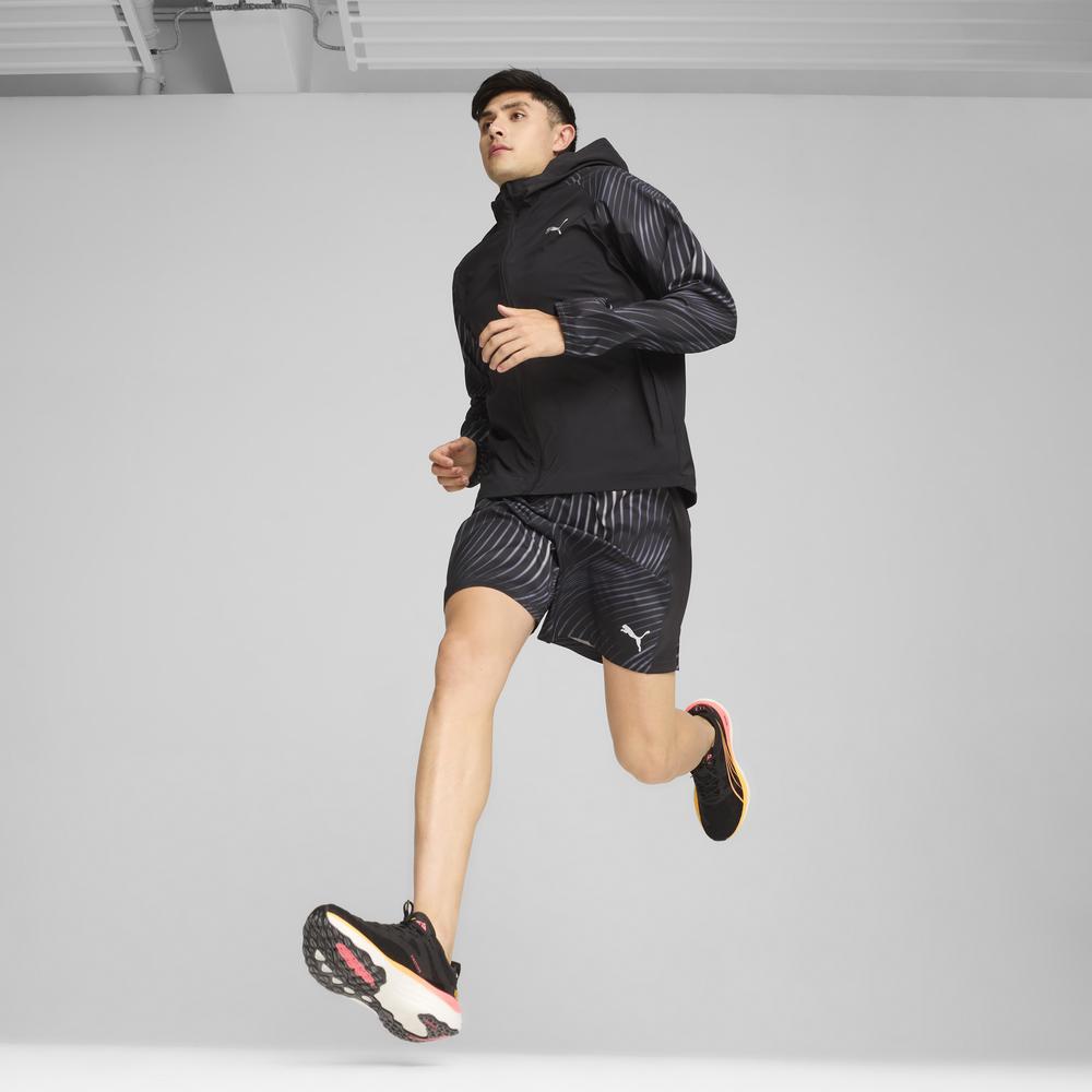 PUMA 慢跑系列Run Fav印花連帽風衣外套 男性