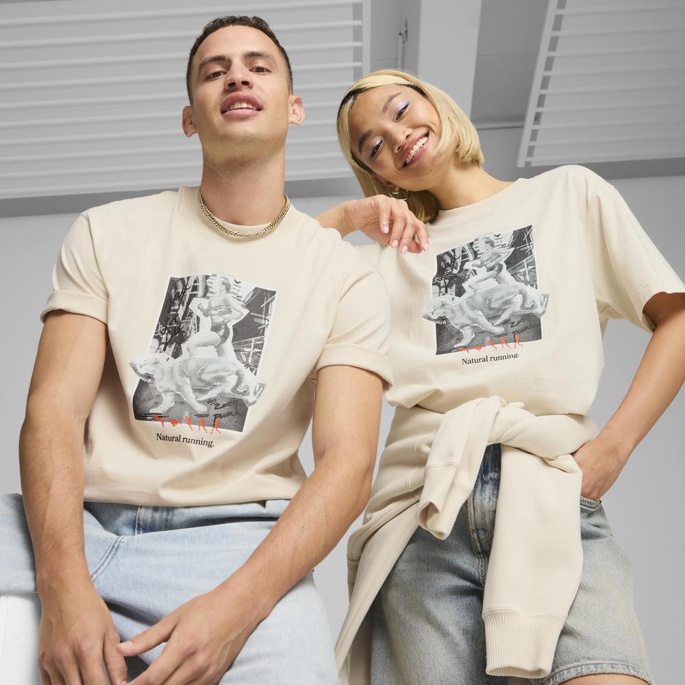 PUMA 流行系列Club de Course圖樣短袖T恤 男女共同