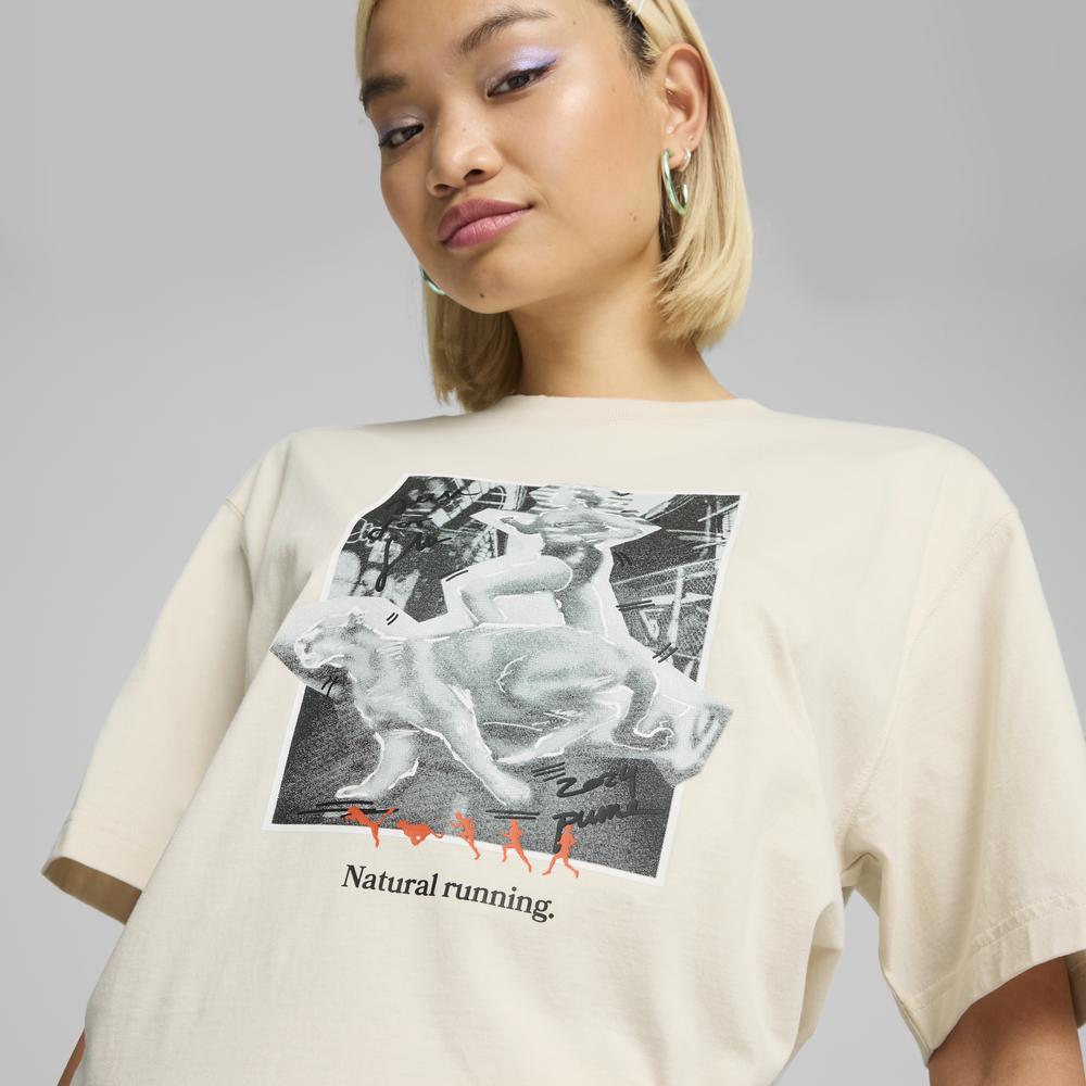 PUMA 流行系列Club de Course圖樣短袖T恤 男女共同