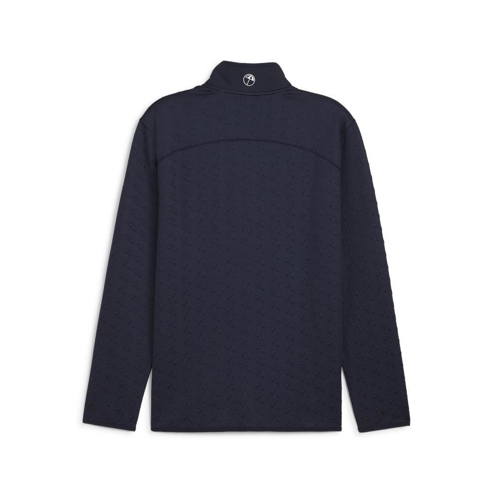 PUMA 高爾夫系列AP緹花半開襟長袖上衣 男性