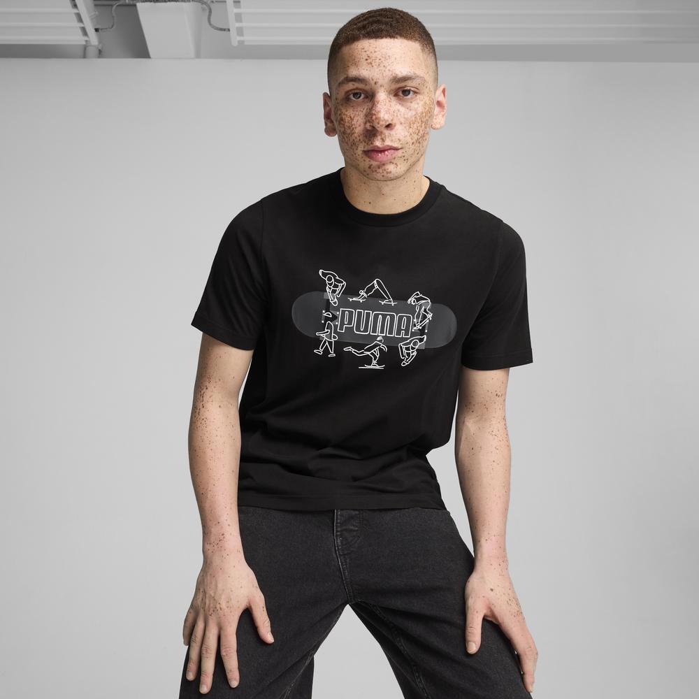 PUMA 基本系列Skateboard短袖T恤 男性