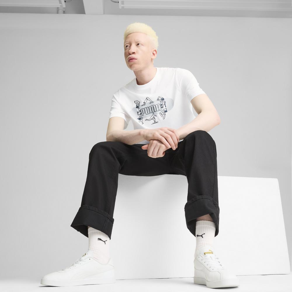 PUMA 基本系列Skateboard短袖T恤 男性