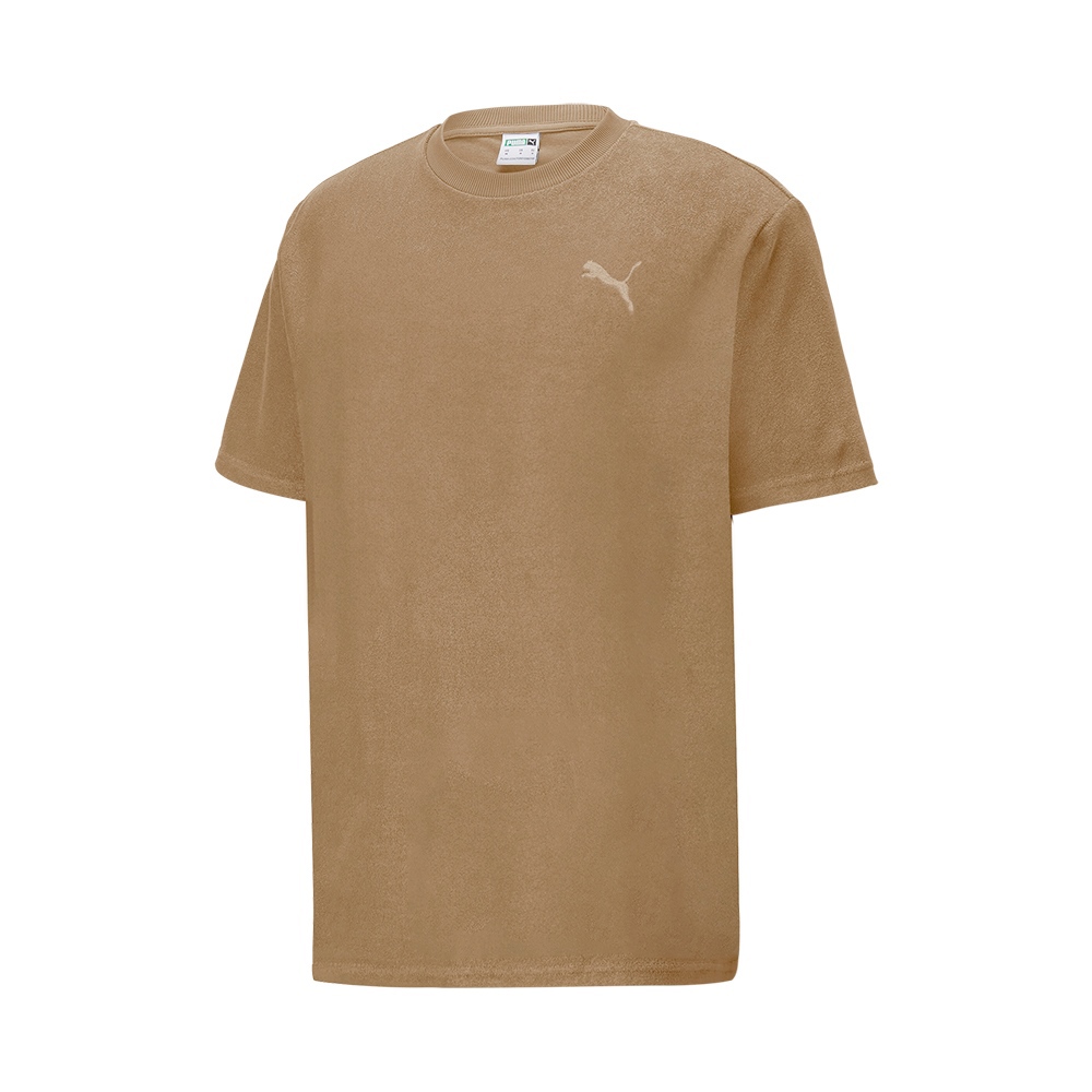 PUMA 基本系列Cat毛巾綿寬鬆短袖T恤 男性