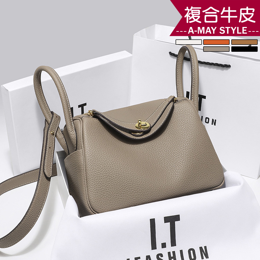 真皮女包 側肩包 醫生包 時髦牛皮雙耳立體手提方包(5色)【XGD1591108】＊艾美時尚(現 預)