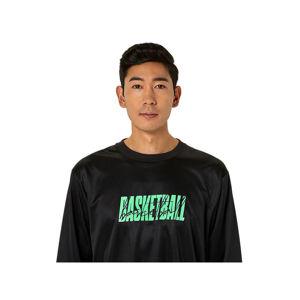 籃球長袖上衣 男女中性款 日本版 籃球上衣 2063A374-001