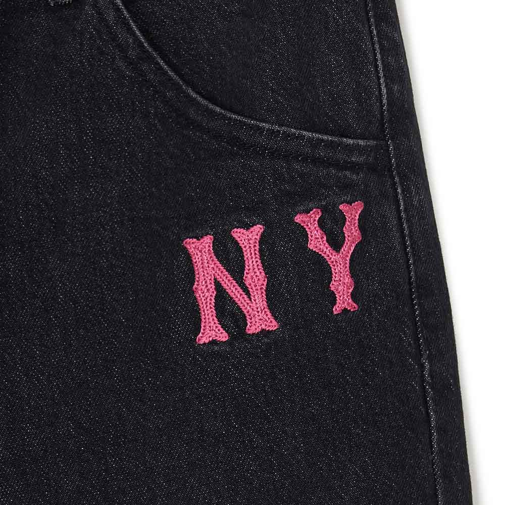 MLB 女版丹寧牛仔褲 紐約洋基隊 (3FDPB1144-50BKP)