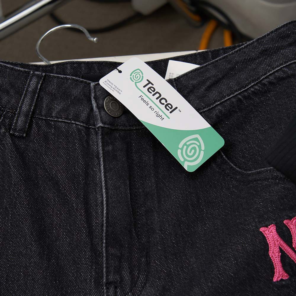 MLB 女版丹寧牛仔褲 紐約洋基隊 (3FDPB1144-50BKP)