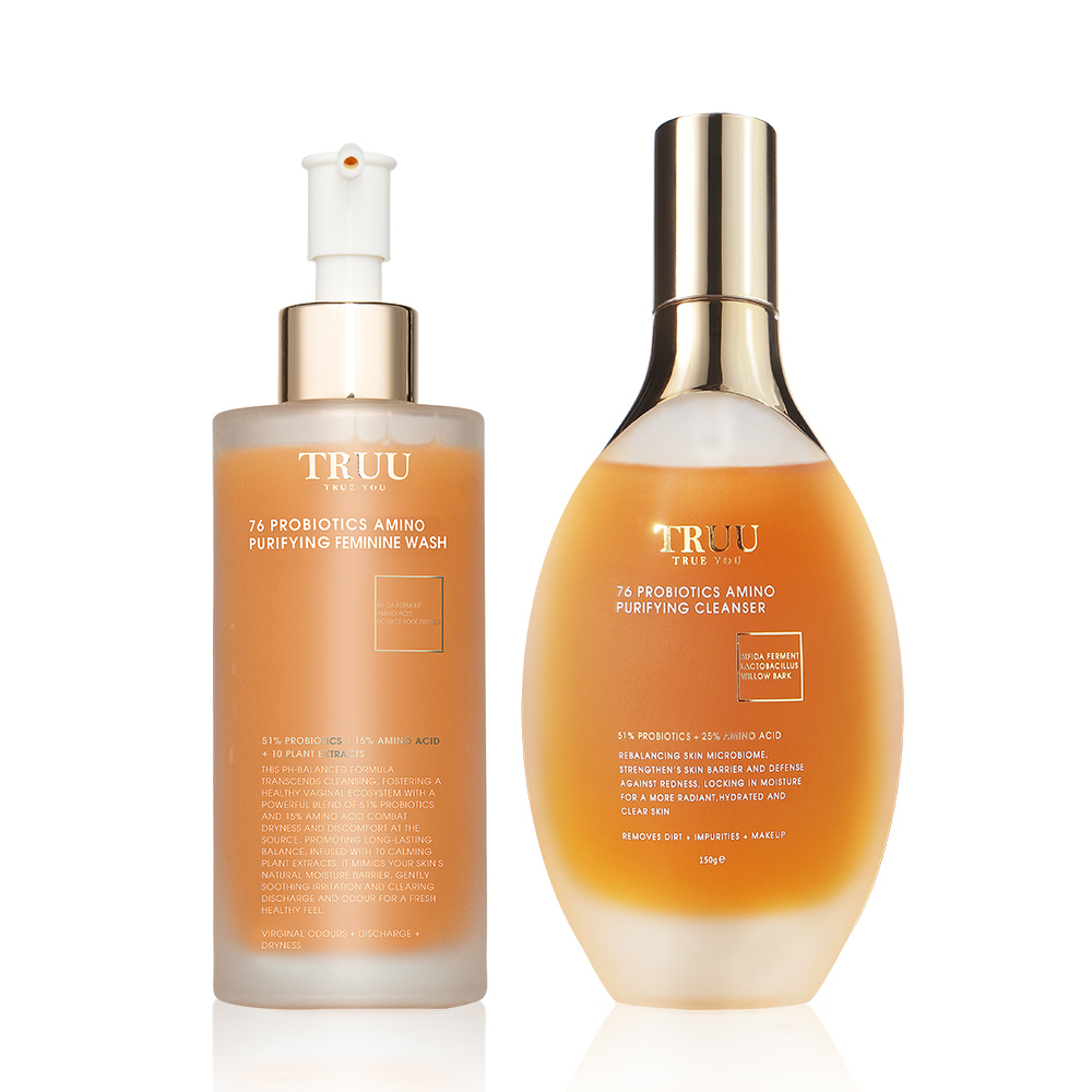 76酵母胺基酸淨膚潔顏露（防滑升級版）【陳土豆推薦】+ 76酵母胺基酸私密處調理淨化露