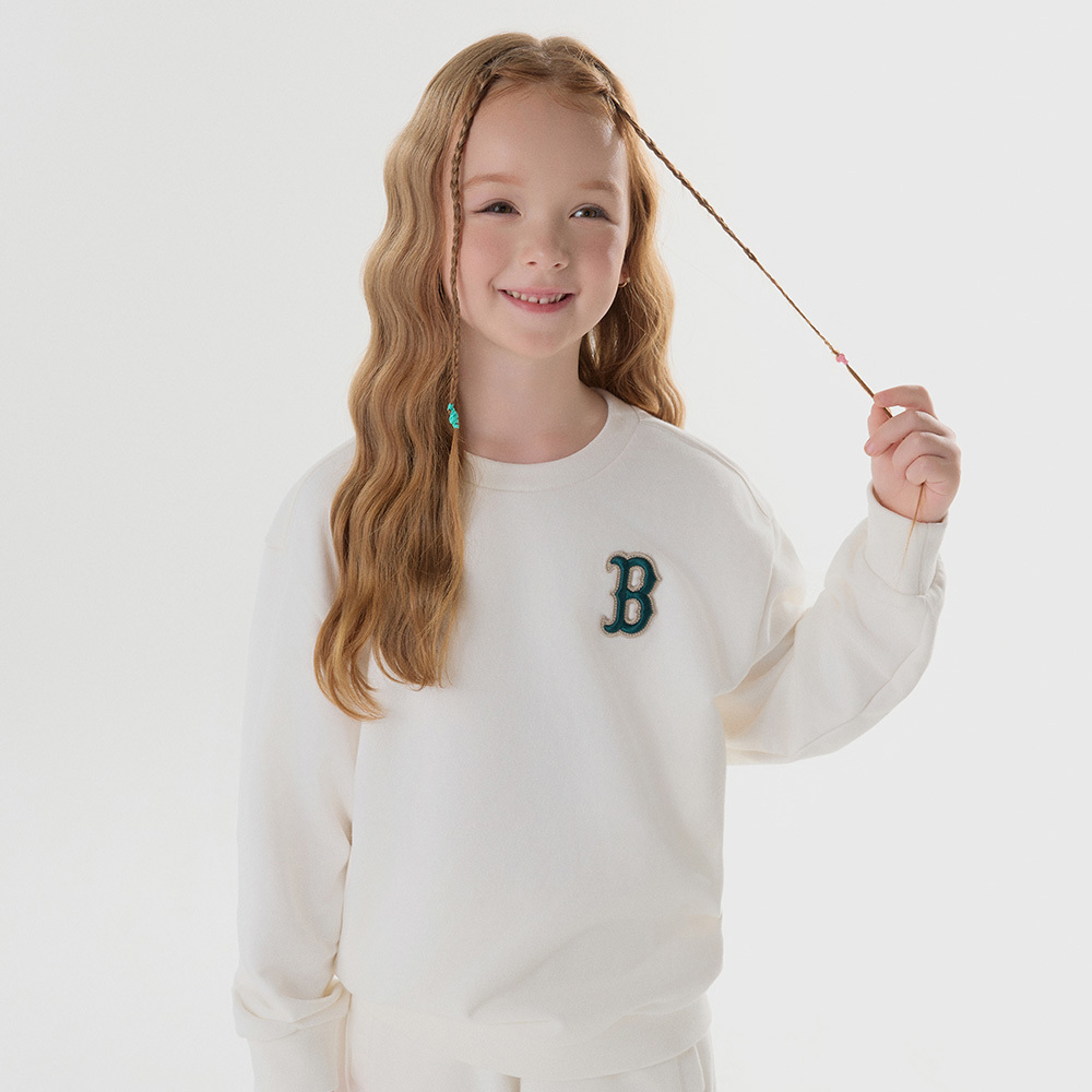 MLB KIDS 大學T 童裝 Monogram系列 波士頓紅襪隊 (7AMTMD244-43CRS)