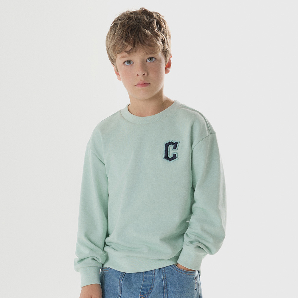 MLB KIDS 大學T 童裝 Monogram系列 克里夫蘭守護者隊 (7AMTMD244-45MTL)