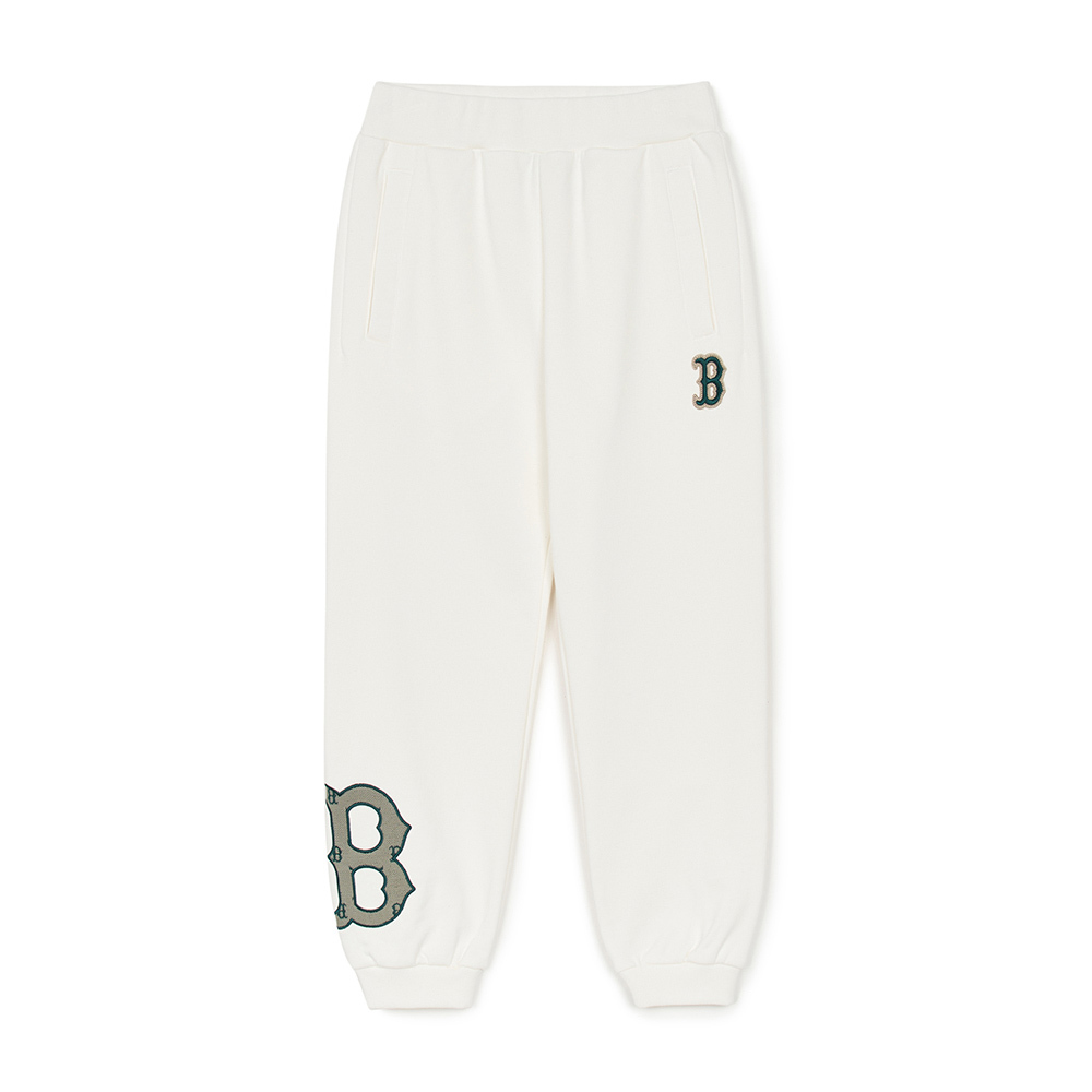 MLB KIDS 運動褲 休閒長褲 童裝 Monogram系列 波士頓紅襪隊 (7APTMD244-43C