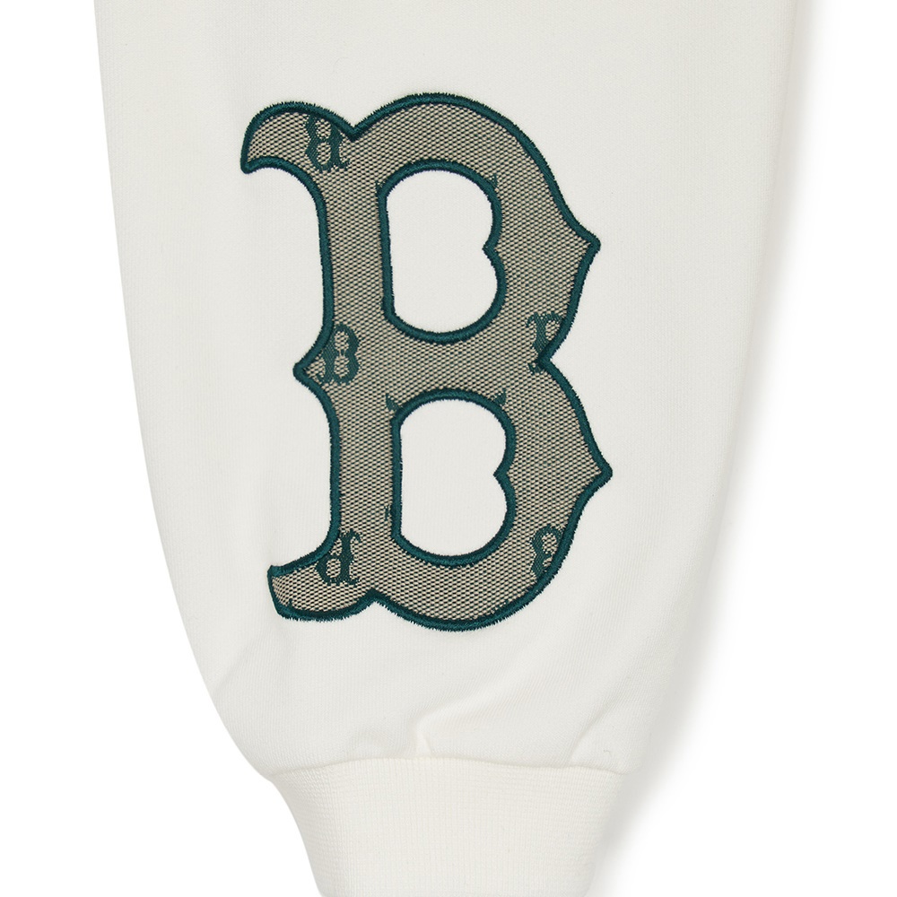 MLB KIDS 運動褲 休閒長褲 童裝 Monogram系列 波士頓紅襪隊 (7APTMD244-43CRS)