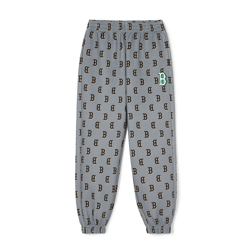 MLB KIDS 運動褲 休閒長褲 童裝 Monogram系列 波士頓紅襪隊 (7APTMT244-43C