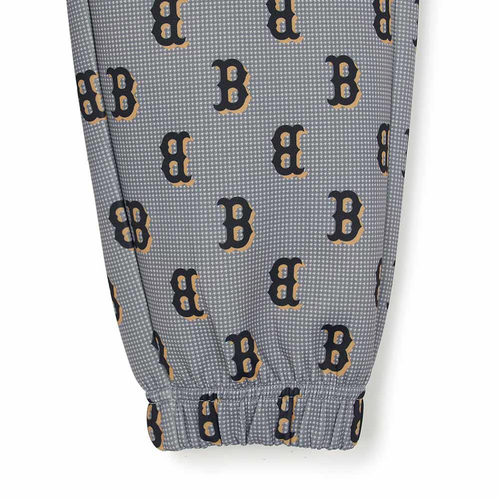 MLB KIDS 運動褲 休閒長褲 童裝 Monogram系列 波士頓紅襪隊 (7APTMT244-43CGL)