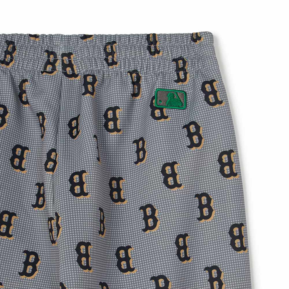 MLB KIDS 運動褲 休閒長褲 童裝 Monogram系列 波士頓紅襪隊 (7APTMT244-43CGL)