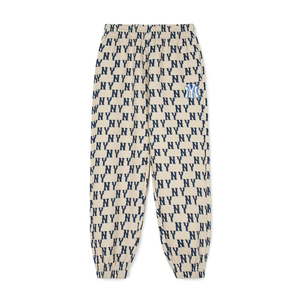 MLB KIDS 運動褲 休閒長褲 童裝 Monogram系列 紐約洋基隊 (7APTMT244-50BGP
