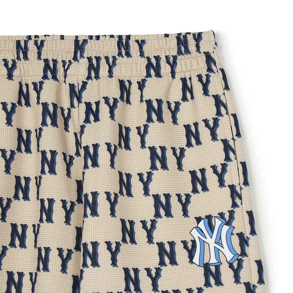 MLB KIDS 運動褲 休閒長褲 童裝 Monogram系列 紐約洋基隊 (7APTMT244-50BGP)