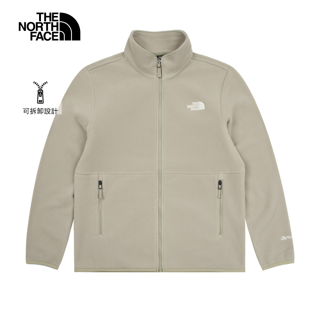 【限時搶購】男款棕色舒適保暖立領抓絨外套｜83O91I4