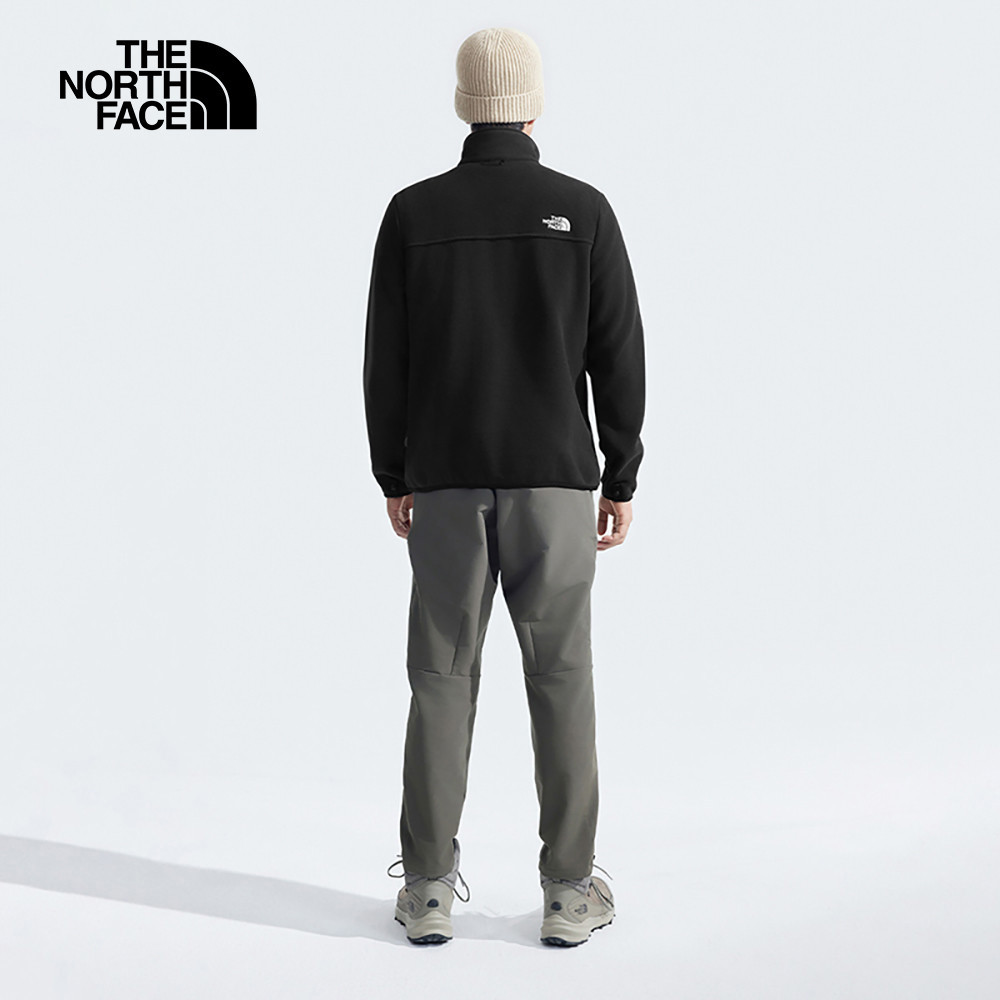 【10/24 00點週末限定】The North Face北面男款黑色舒適保暖立領抓絨外套｜83O94H0
