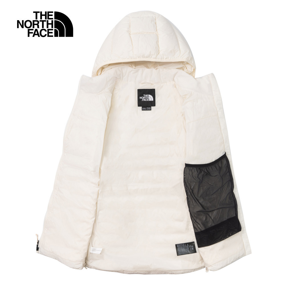 【10/27 12點限時搶購】The North Face北面女款米白色防潑水保暖連帽羽絨外套｜89Y4QLI