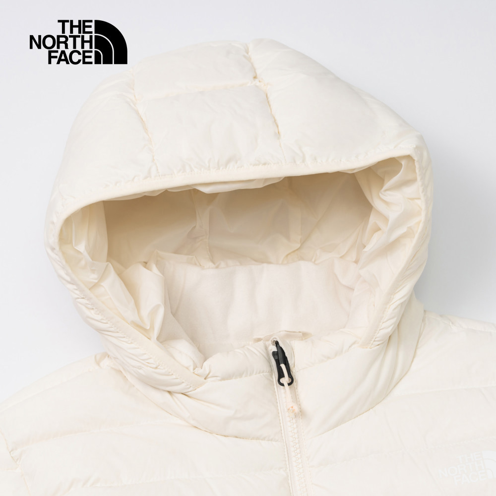 【10/27 12點限時搶購】The North Face北面女款米白色防潑水保暖連帽羽絨外套｜89Y4QLI