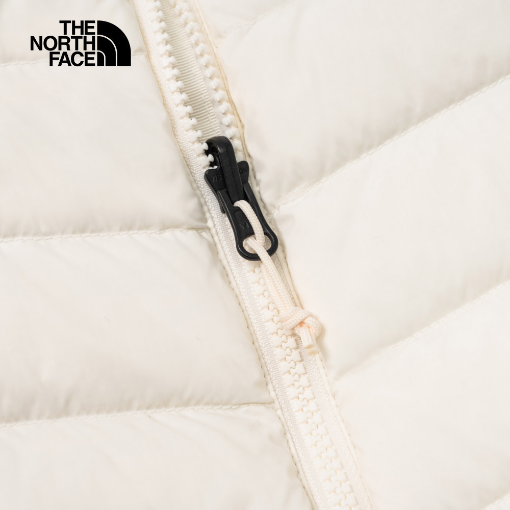 【10/27 12點限時搶購】The North Face北面女款米白色防潑水保暖連帽羽絨外套｜89Y4QLI