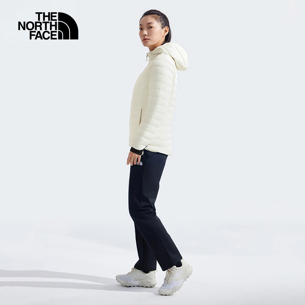 【10/27 12點限時搶購】The North Face北面女款米白色防潑水保暖連帽羽絨外套｜89Y4QLI