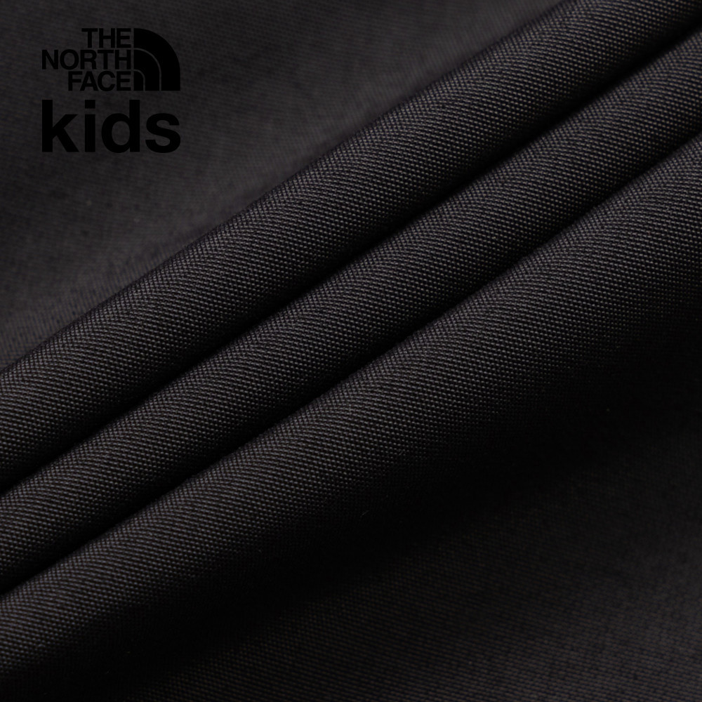 The North Face北面兒童黑色防水透氣舒適保暖連帽羽絨內裡三合一外套｜8A3GKX7