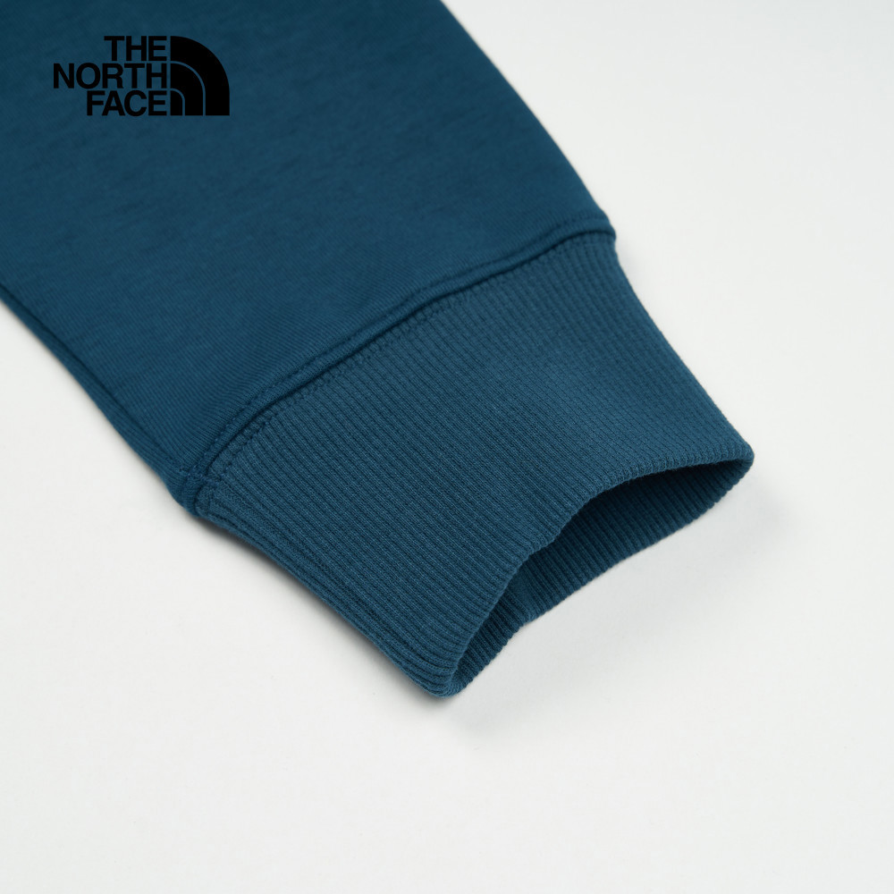 The North Face北面男款藍色背部山峰印花設計長袖大學T｜8AT91NO