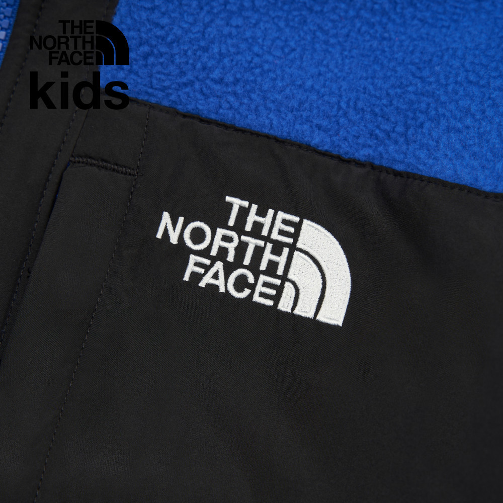【10/26 00點限時搶購】The North Face北面兒童藍色舒適保暖休閒立領抓絨外套｜8AZGCZ6