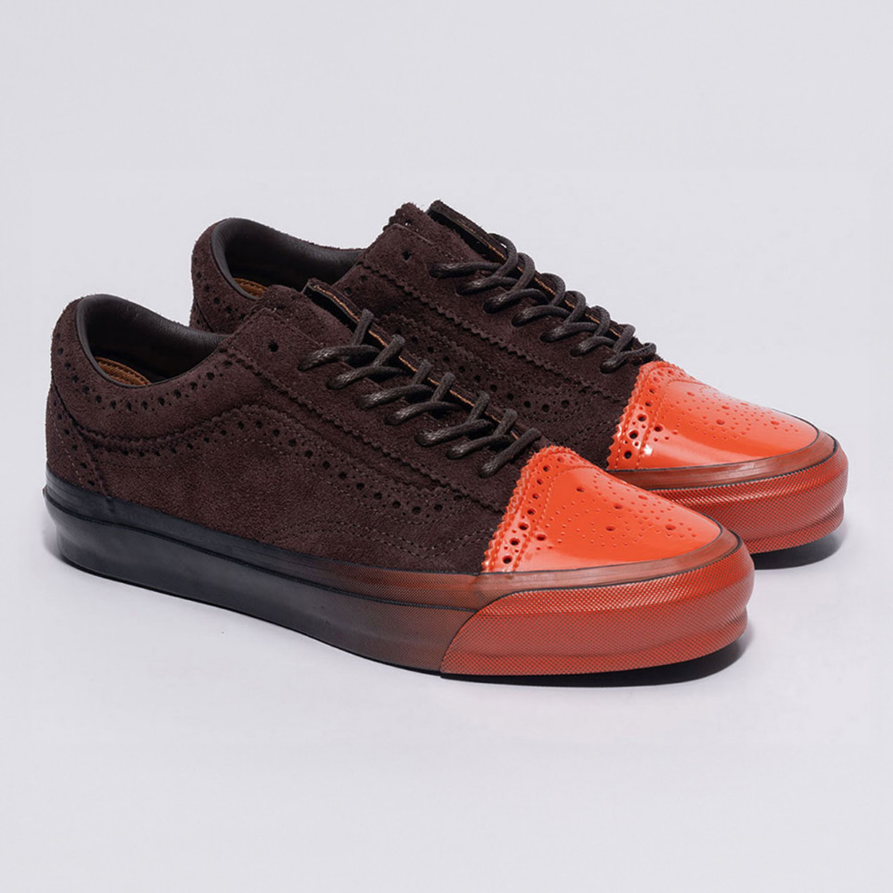 Tokyo Design Collective Premium LX Old Skool Brogue 咖啡色/橘色滑板鞋