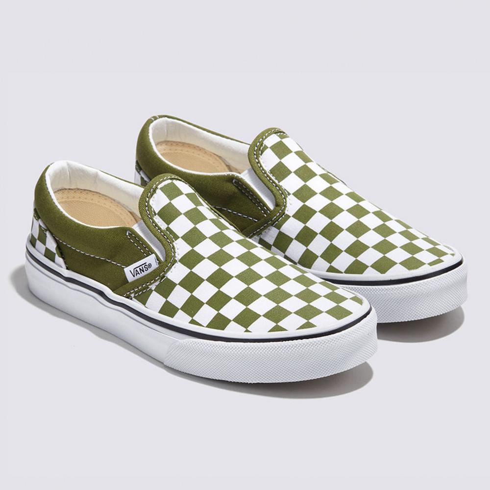 Vans Classic Slip-On 中童款草綠色滑板鞋
